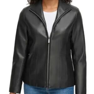 Kenneth Cole Faux Leather Jacket